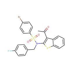 CC(=O)c1c(N(Cc2ccc(F)cc2)S(=O)(=O)c2ccc(Br)cc2)sc2ccccc12 ZINC000115234317