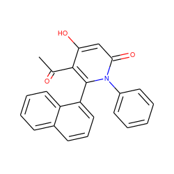 CC(=O)c1c(O)cc(=O)n(-c2ccccc2)c1-c1cccc2ccccc12 ZINC000005408085