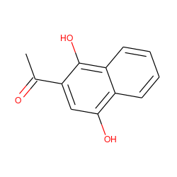 CC(=O)c1cc(O)c2ccccc2c1O ZINC000001703286