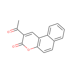 CC(=O)c1cc2c(ccc3ccccc32)oc1=O ZINC000000194080