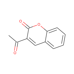 CC(=O)c1cc2ccccc2oc1=O ZINC000000057909