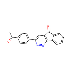 CC(=O)c1ccc(-c2cc3c(nn2)-c2ccccc2C3=O)cc1 ZINC000013743561