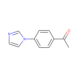 CC(=O)c1ccc(-n2ccnc2)cc1 ZINC000000119721