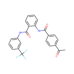 CC(=O)c1ccc(C(=O)Nc2ccccc2C(=O)Nc2cccc(C(F)(F)F)c2)cc1 ZINC000078876730