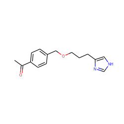 CC(=O)c1ccc(COCCCc2c[nH]cn2)cc1 ZINC000029325293