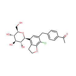 CC(=O)c1ccc(Cc2cc([C@@H]3O[C@H](CO)[C@@H](O)[C@H](O)[C@H]3O)c3c(c2Cl)OCC3)cc1 ZINC000206065041