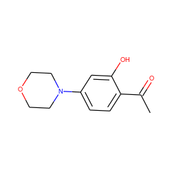 CC(=O)c1ccc(N2CCOCC2)cc1O ZINC000003817773