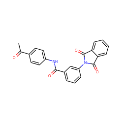 CC(=O)c1ccc(NC(=O)c2cccc(N3C(=O)c4ccccc4C3=O)c2)cc1 ZINC000001188811