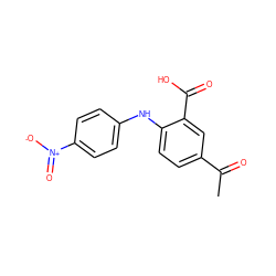 CC(=O)c1ccc(Nc2ccc([N+](=O)[O-])cc2)c(C(=O)O)c1 ZINC000084712667