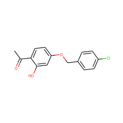 CC(=O)c1ccc(OCc2ccc(Cl)cc2)cc1O ZINC000090487581