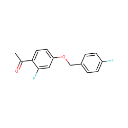 CC(=O)c1ccc(OCc2ccc(F)cc2)cc1F ZINC000078530547