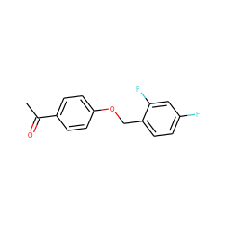 CC(=O)c1ccc(OCc2ccc(F)cc2F)cc1 ZINC000050884887