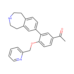 CC(=O)c1ccc(OCc2ccccn2)c(-c2ccc3c(c2)CCNCC3)c1 ZINC000205448474