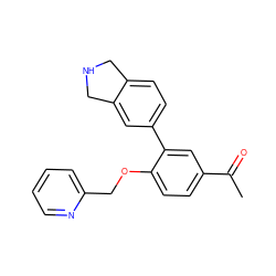 CC(=O)c1ccc(OCc2ccccn2)c(-c2ccc3c(c2)CNC3)c1 ZINC000205448263