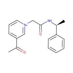 CC(=O)c1ccc[n+](CC(=O)N[C@@H](C)c2ccccc2)c1 ZINC000003251982