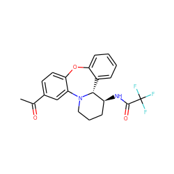 CC(=O)c1ccc2c(c1)N1CCC[C@H](NC(=O)C(F)(F)F)[C@H]1c1ccccc1O2 ZINC000029037495