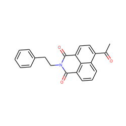 CC(=O)c1ccc2c3c(cccc13)C(=O)N(CCc1ccccc1)C2=O ZINC000004546360