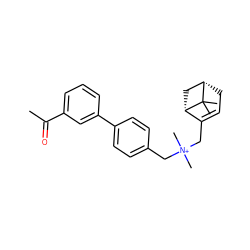 CC(=O)c1cccc(-c2ccc(C[N+](C)(C)CC3=CC[C@H]4C[C@@H]3C4(C)C)cc2)c1 ZINC000095562325