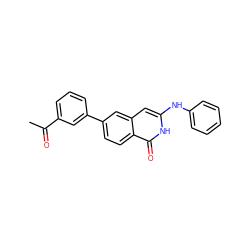 CC(=O)c1cccc(-c2ccc3c(=O)[nH]c(Nc4ccccc4)cc3c2)c1 ZINC000015952499