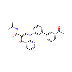 CC(=O)c1cccc(-c2cccc(-n3cc(C(=O)NC(C)C)c(=O)c4cccnc43)c2)c1 ZINC000001486065