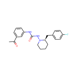 CC(=O)c1cccc(NC(=O)NN2CCCC[C@@H]2Cc2ccc(F)cc2)c1 ZINC000028112344