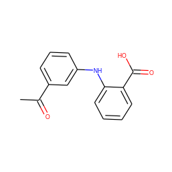 CC(=O)c1cccc(Nc2ccccc2C(=O)O)c1 ZINC000005138098