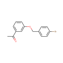 CC(=O)c1cccc(OCc2ccc(Br)cc2)c1 ZINC000000471822