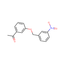 CC(=O)c1cccc(OCc2cccc([N+](=O)[O-])c2)c1 ZINC000000472057