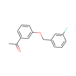 CC(=O)c1cccc(OCc2cccc(F)c2)c1 ZINC000019806342