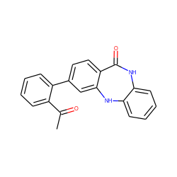 CC(=O)c1ccccc1-c1ccc2c(c1)Nc1ccccc1NC2=O ZINC000028710720