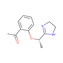 CC(=O)c1ccccc1O[C@@H](C)C1=NCCN1 ZINC000073312442