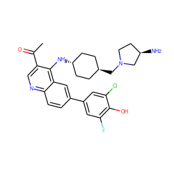 CC(=O)c1cnc2ccc(-c3cc(F)c(O)c(Cl)c3)cc2c1N[C@H]1CC[C@H](CN2CC[C@@H](N)C2)CC1 ZINC000473179704