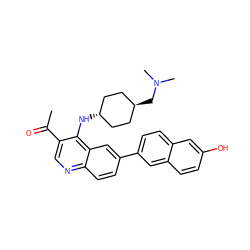 CC(=O)c1cnc2ccc(-c3ccc4cc(O)ccc4c3)cc2c1N[C@H]1CC[C@H](CN(C)C)CC1 ZINC000473197761