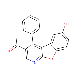 CC(=O)c1cnc2oc3ccc(O)cc3c2c1-c1ccccc1 ZINC000001662928