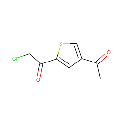 CC(=O)c1csc(C(=O)CCl)c1 ZINC000013528258