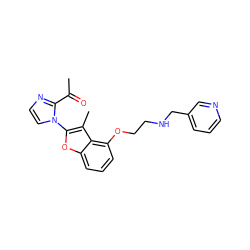 CC(=O)c1nccn1-c1oc2cccc(OCCNCc3cccnc3)c2c1C ZINC000098082772