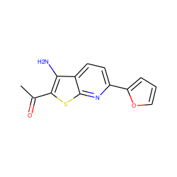 CC(=O)c1sc2nc(-c3ccco3)ccc2c1N ZINC000000521374