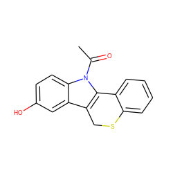 CC(=O)n1c2c(c3cc(O)ccc31)CSc1ccccc1-2 ZINC000034801469