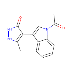 CC(=O)n1cc(-c2c(C)[nH][nH]c2=O)c2ccccc21 ZINC000018125982