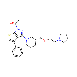 CC(=O)n1nc(N2CCC[C@@H](COCCN3CCCC3)C2)c2c(-c3ccccc3)csc21 ZINC000146341317