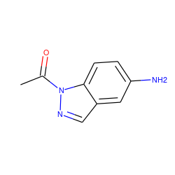 CC(=O)n1ncc2cc(N)ccc21 ZINC000063539637