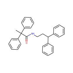 CC(C(=O)NCCC(c1ccccc1)c1ccccc1)(c1ccccc1)c1ccccc1 ZINC000040403261