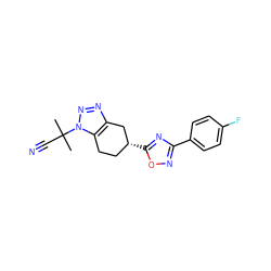 CC(C)(C#N)n1nnc2c1CC[C@@H](c1nc(-c3ccc(F)cc3)no1)C2 ZINC000653751522