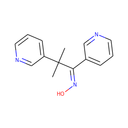 CC(C)(C(=NO)c1cccnc1)c1cccnc1 ZINC000253632970