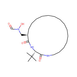 CC(C)(C)[C@@H]1NC(=O)[C@@H](CN(O)C=O)CCCCCCCCCCCCCCNC1=O ZINC000013583410