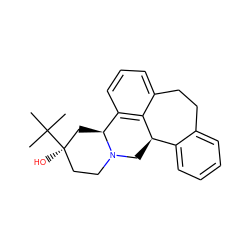 CC(C)(C)[C@]1(O)CCN2C[C@@H]3c4ccccc4CCc4cccc(c43)[C@@H]2C1 ZINC000003870316