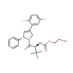 CC(C)(C)[C@H](NC(=O)OCCO)C(=O)N1CC(c2cc(F)ccc2F)=C[C@H]1c1ccccc1 ZINC000028571848