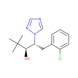 CC(C)(C)[C@H](O)[C@@H](Cc1ccccc1Cl)n1cncn1 ZINC000004110213