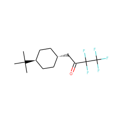 CC(C)(C)[C@H]1CC[C@H](CC(=O)C(F)(F)C(F)(F)F)CC1 ZINC000253700142