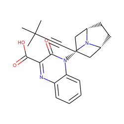 CC(C)(C)C#CCN1[C@H]2CC[C@@H]1C[C@H](n1c(=O)c(C(=O)O)nc3ccccc31)C2 ZINC000114765847